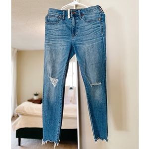 MADEWELL 9" Mid-Rise Skinny Jeans in Frankie Wash